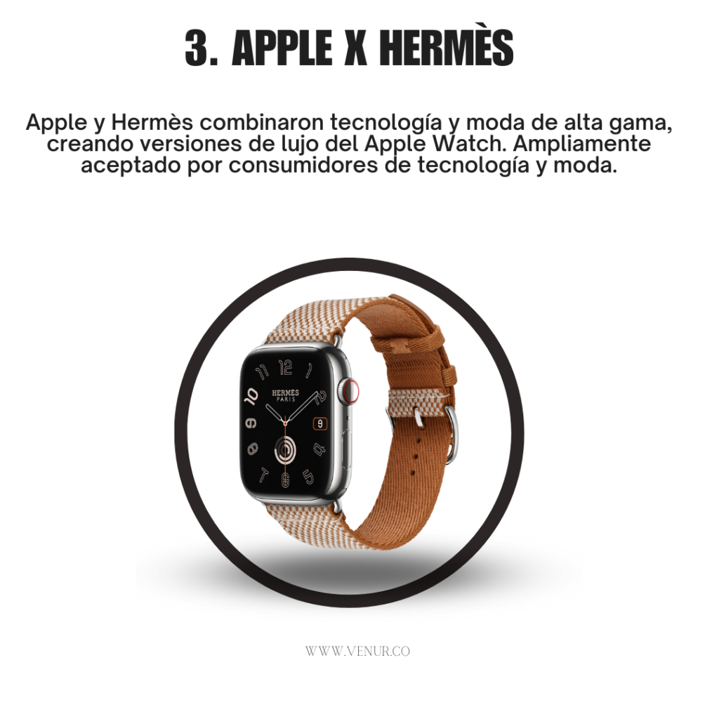 La colaboración entre Apple y Hermès para el Apple Watch, que comenzó en 2015, sigue ofreciendo correas de alta calidad con precios que reflejan su exclusividad y diseño. Los precios para las correas de la Serie 9 del Apple Watch Hermès varían, empezando alrededor de $349 para las opciones más sencillas hasta $1,539 para las combinaciones de reloj y correa más exclusivas. Estos productos están diseñados para atraer a los amantes de la tecnología que aprecian el estilo y la artesanía de lujo, combinando así la funcionalidad avanzada del Apple Watch con la estética refinada de Hermès​ (Apple)​​ (MacRumors)​​ (Hermès)​​ (Hermès)​​ (Apple)​.